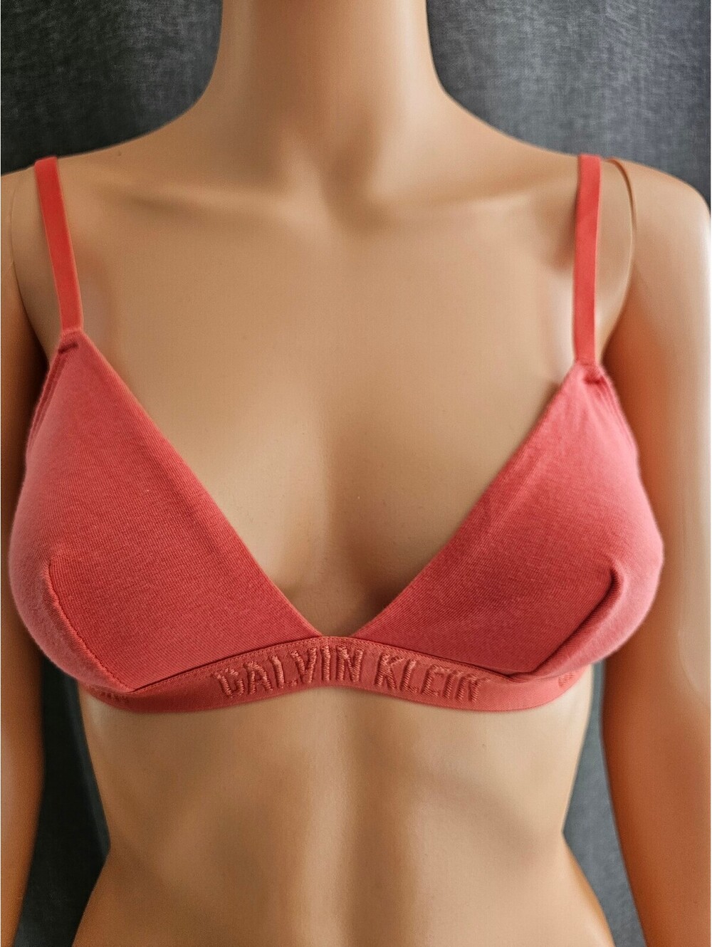 Calvin Klein Coral Soft Cotton Bralette Size M
